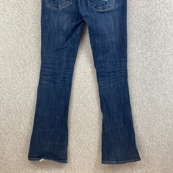American Eagle skinny kick jeans size 6 low rise pocket glitter y2k flare - Picture 8 of 10